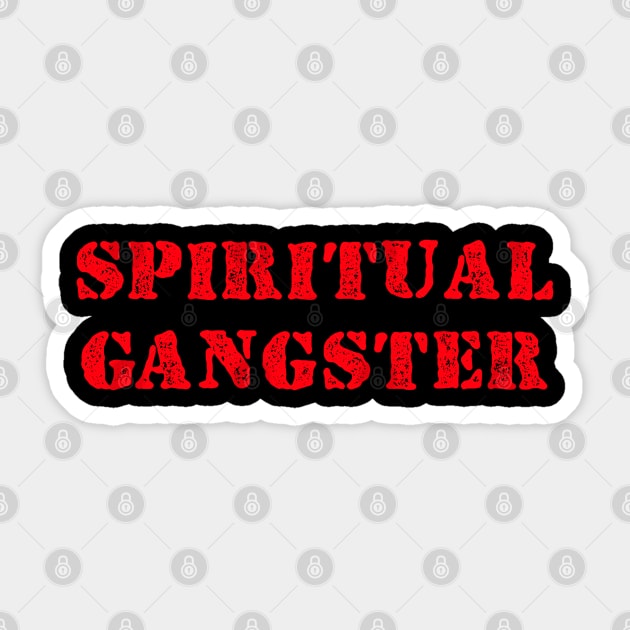 Spiritual Baddie Gang - Red Sticker by Everyday Magic